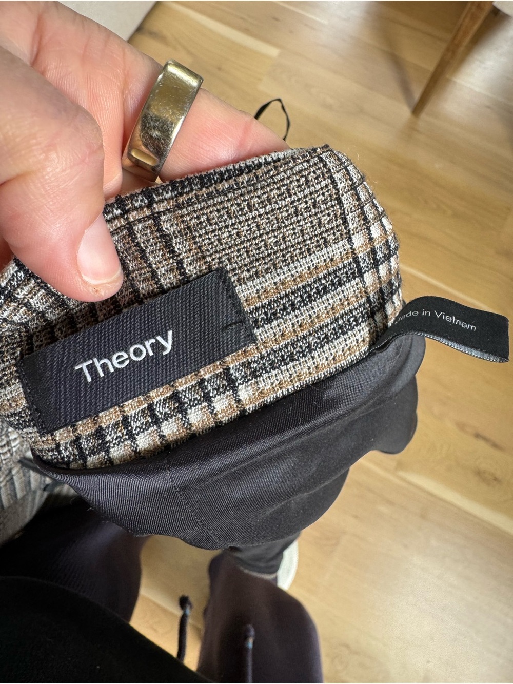 Theory Palmina plaid blazer jacket - Picture 7 of 10